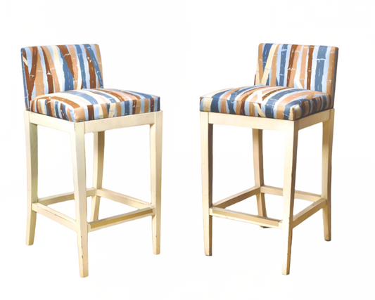 1970s Restored Estée Lauder Cushioned Stools