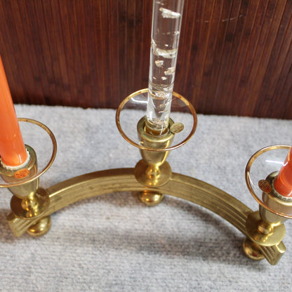 Round Clear Glass w/ Gold Rim Candle Wax Dip Catcher | 10 Pc.