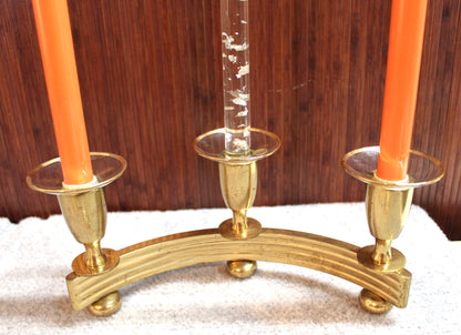 Round Clear Glass w/ Gold Rim Candle Wax Dip Catcher | 10 Pc.