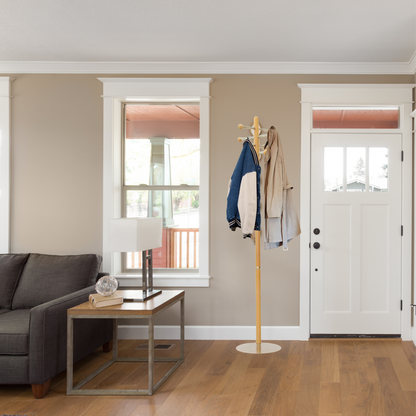 European White Beech Free Standing Coat Rack