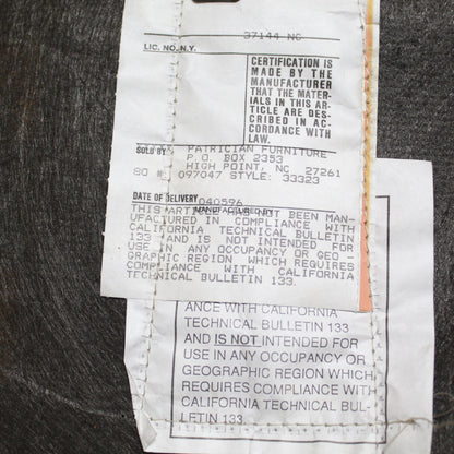 Patrician Furniture Co Leather Armchairs | Pair 1980s Post Modern 