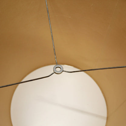 Vintage Tall Cylinder Drum Lamp Shade – 15" Tall – Gold Speckled Trim