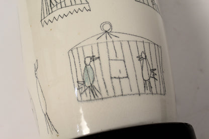 Vintage Birdcage Ceramic Table Lamp | LC du Nord