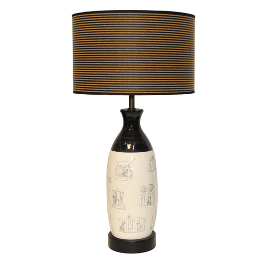 Vintage Birdcage Ceramic Table Lamp | LC du Nord
