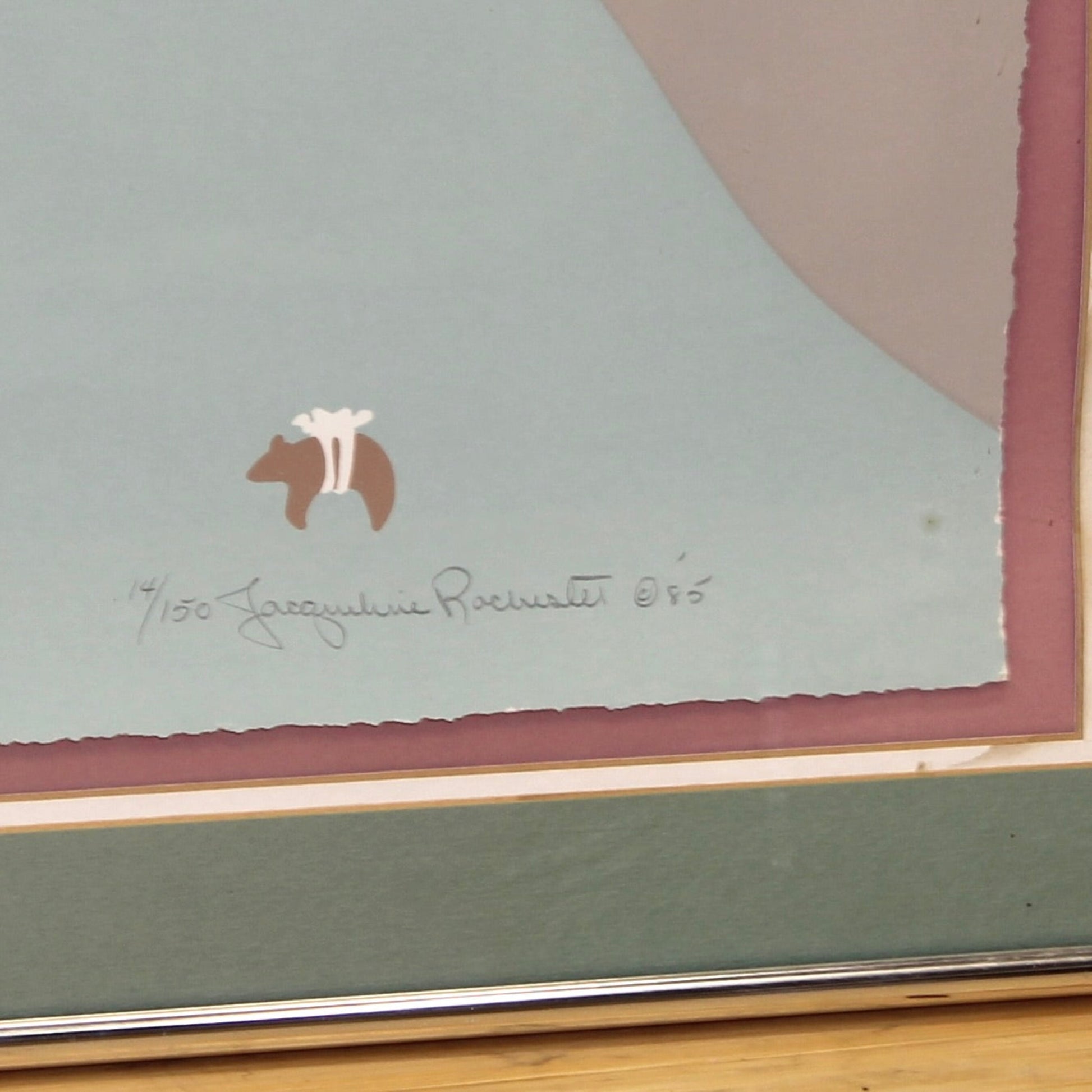 Vintage Artist Signed Print "Black Elk's Prayer" | Jacqueline Rochester