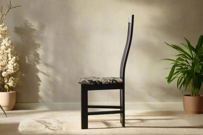 Post-Modern High Slat Back Dinning Chairs