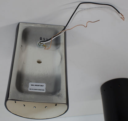 Pair of Handcrafted Black Ceramic Wall Sconces - OffCenterModern