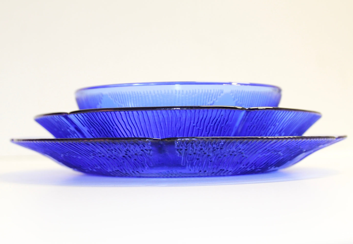 Cobalt Blue Dinner Plates, Bowls and Salad Plates | 7 Complete Settings Forte Crisa