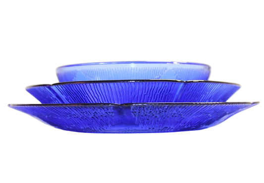 Cobalt Blue Dinner Plates, Bowls and Salad Plates | 7 Complete Settings Forte Crisa
