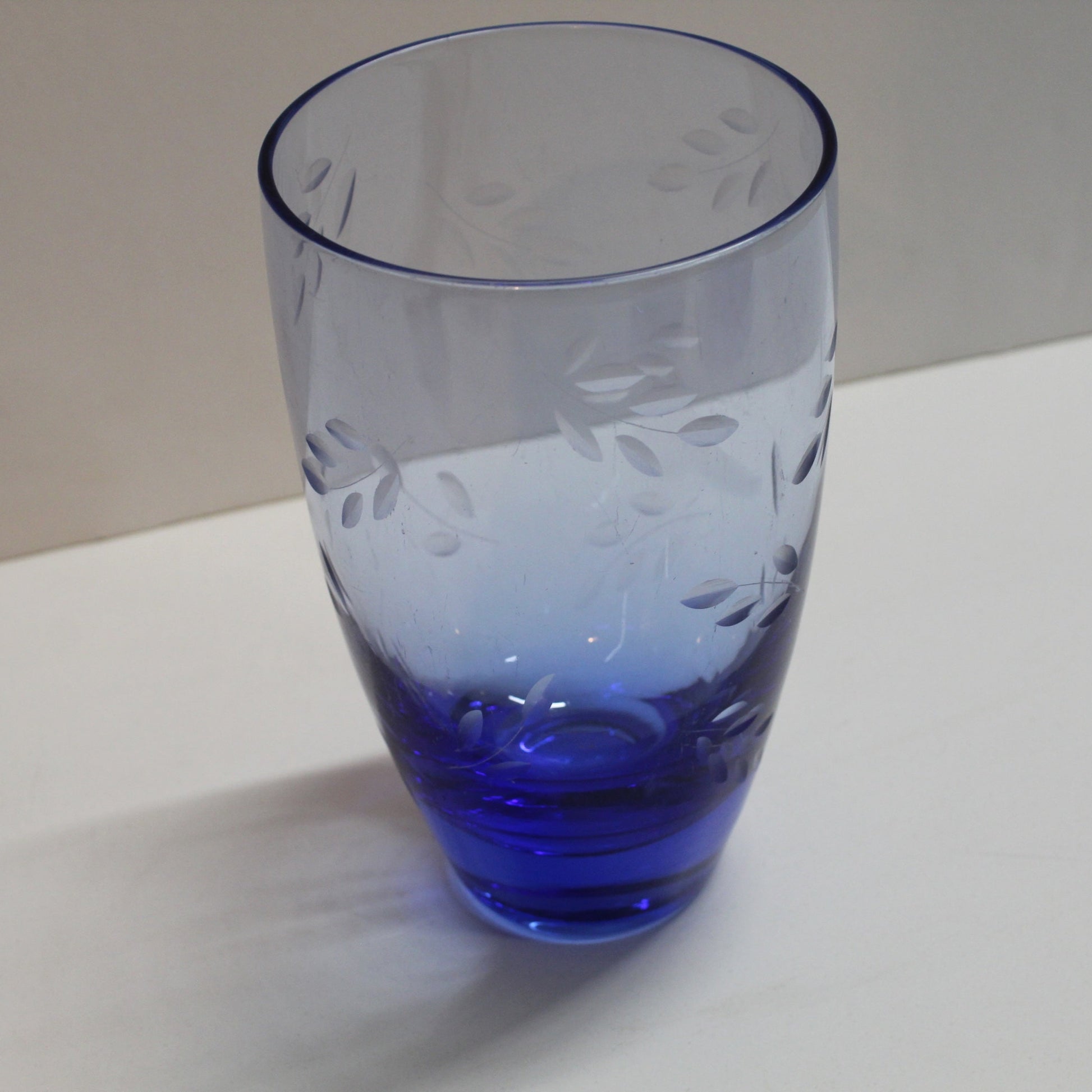 Blue Glass Drinking Glasses