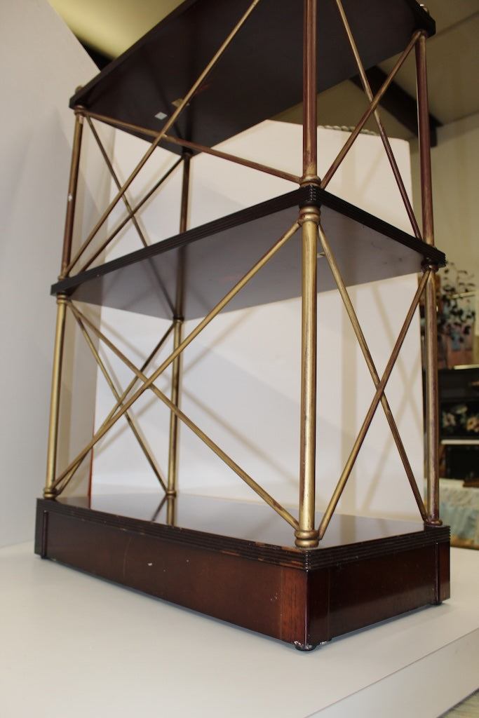 3 tier Wood and metal Shelf by Bombay Co.