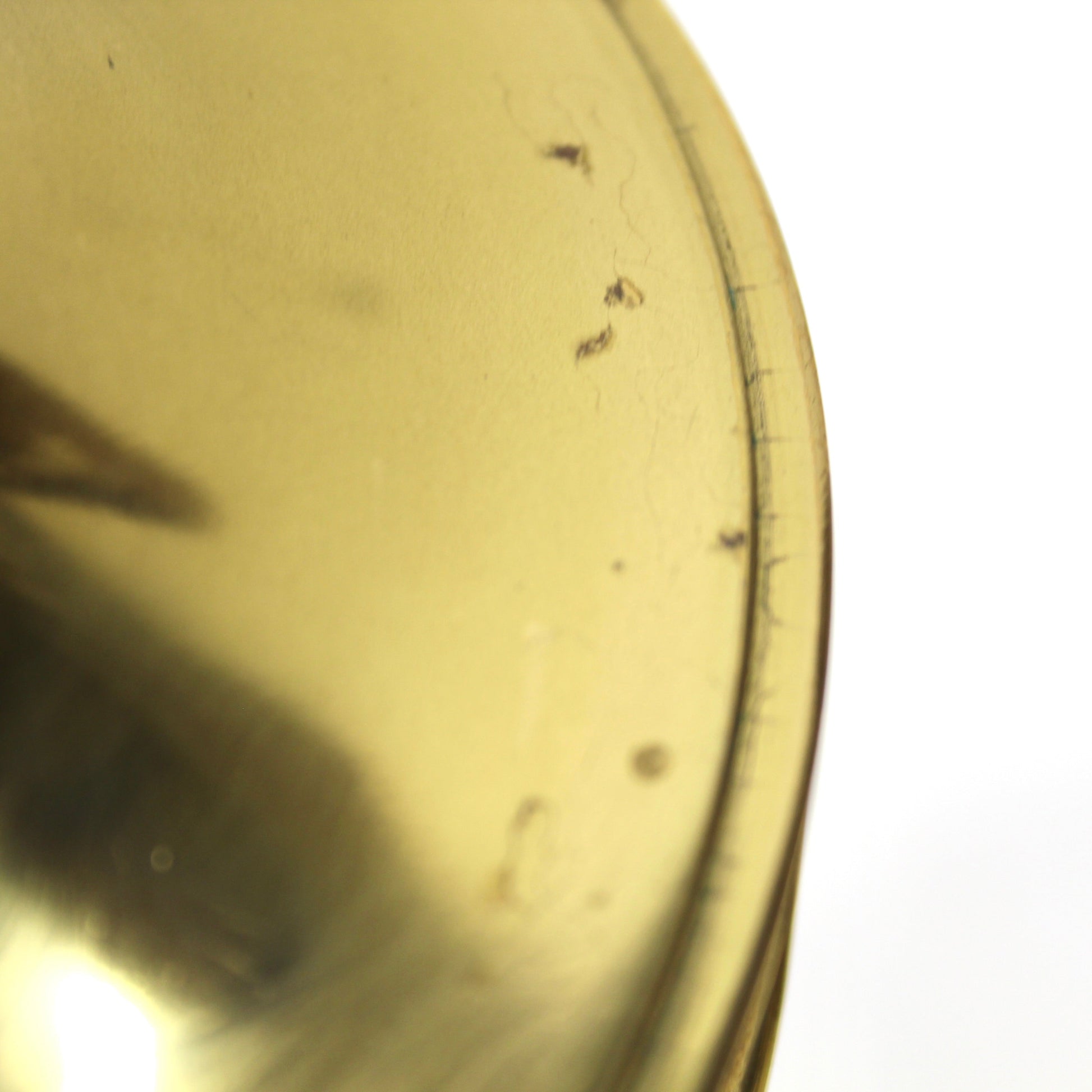 1960s Large Brass Candlestick Shape Table Lamp