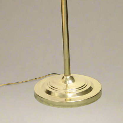 Vintage Brass Floor Lamp w/ Starburst Shade