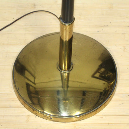 1960s Brass Greek Key Torchiere Floor Lamp | Tommi Parzinger Style