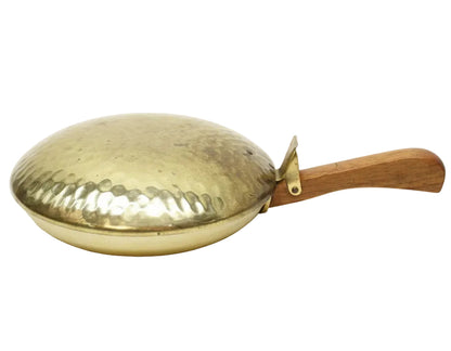 Vintage Hammered Brass Silent Butler Crumb Tray