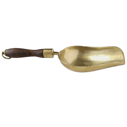 Vintage Large Brass Grain Scoop