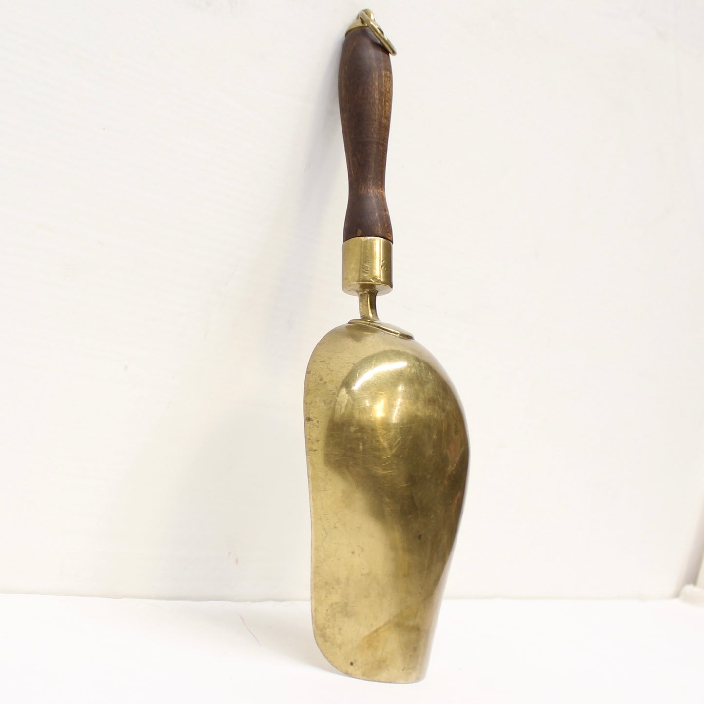 Vintage Large Brass Grain Scoop