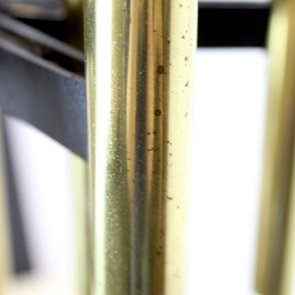 Vintage Tubular Brass Chandelier Sciolari Style