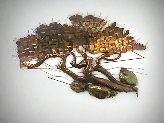 Copper Tree Wall Sculpture, Tree of Life Sculpture. 
