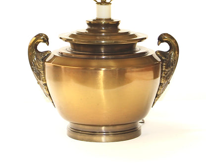 Classical Urn Style Brass Table Lamp/ Styled after Fredrick Cooper Hollywood Regency table lamp