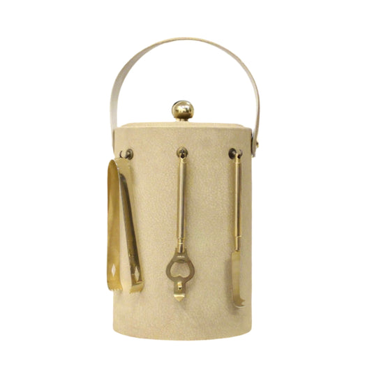 Mid-Century Suede George Briard Ice Bucket