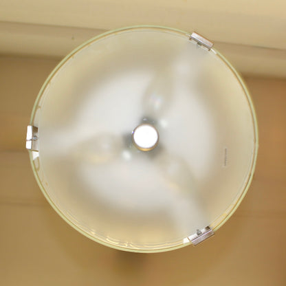 Modern 3 Light Glass Semi Flush Mount Ceiling Light Fixture