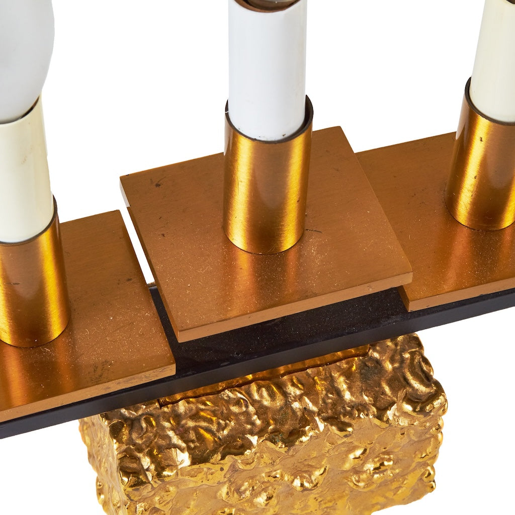 Brutalist Seven Arm Electric Candelabra