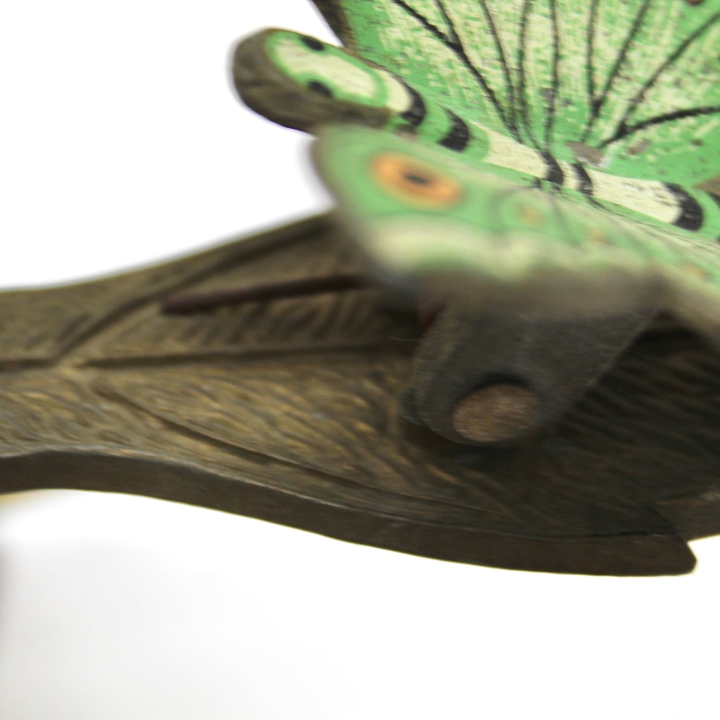 Vintage Allied Brass 3 Tier Butterfly Note Holder