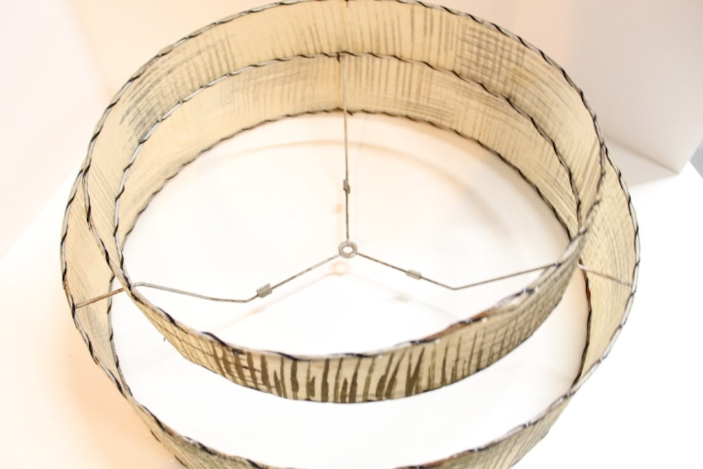 Original 1950s 2-Tier Mod Lamp Shade
