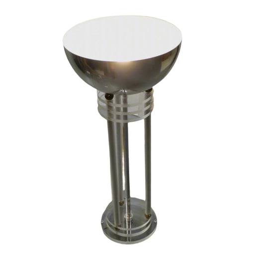 Chrome and Lucite Space Age Torchiere Lamp