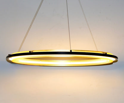  Single Perforated LED Hoop Chandelier.