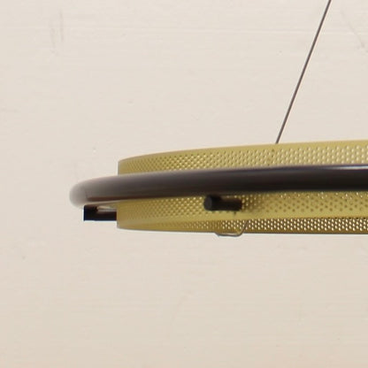  Single Perforated LED Hoop Chandelier