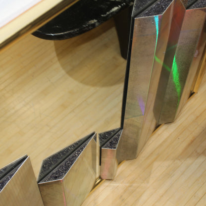 Vintage 3D Holographic Prism Cityscape Mirror