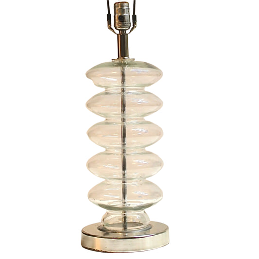 Clear Glass Spheres Table Lamp