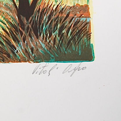 Surreal Marsh Landscape Lithograph by Vitali Orfeo