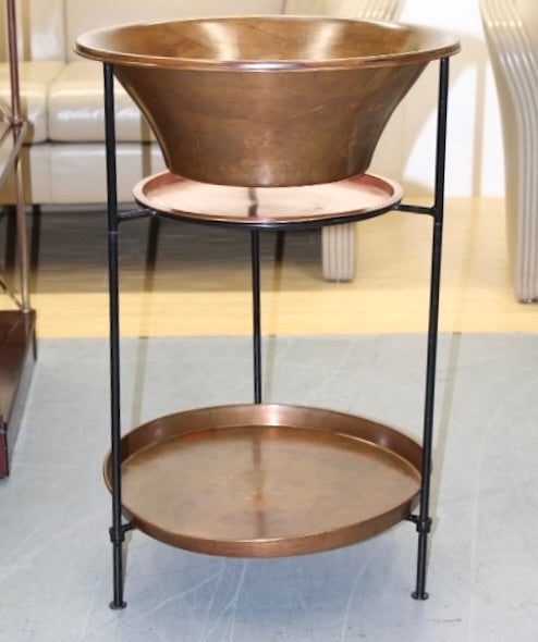 Smith & Hawken | Copper Basin and Plant Holder Stand