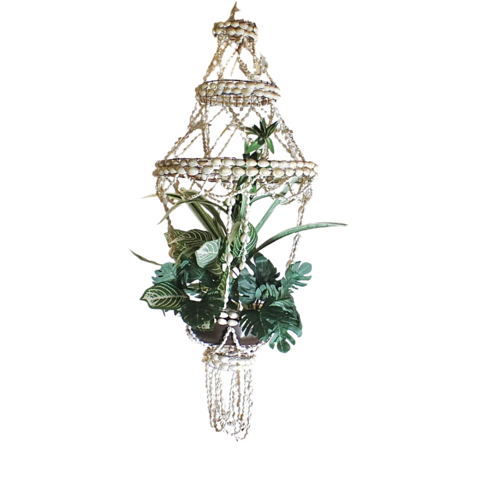 cowrie shell plant hanger Vintage Sea Shell Hanging Plant Holder – Off Center Modern