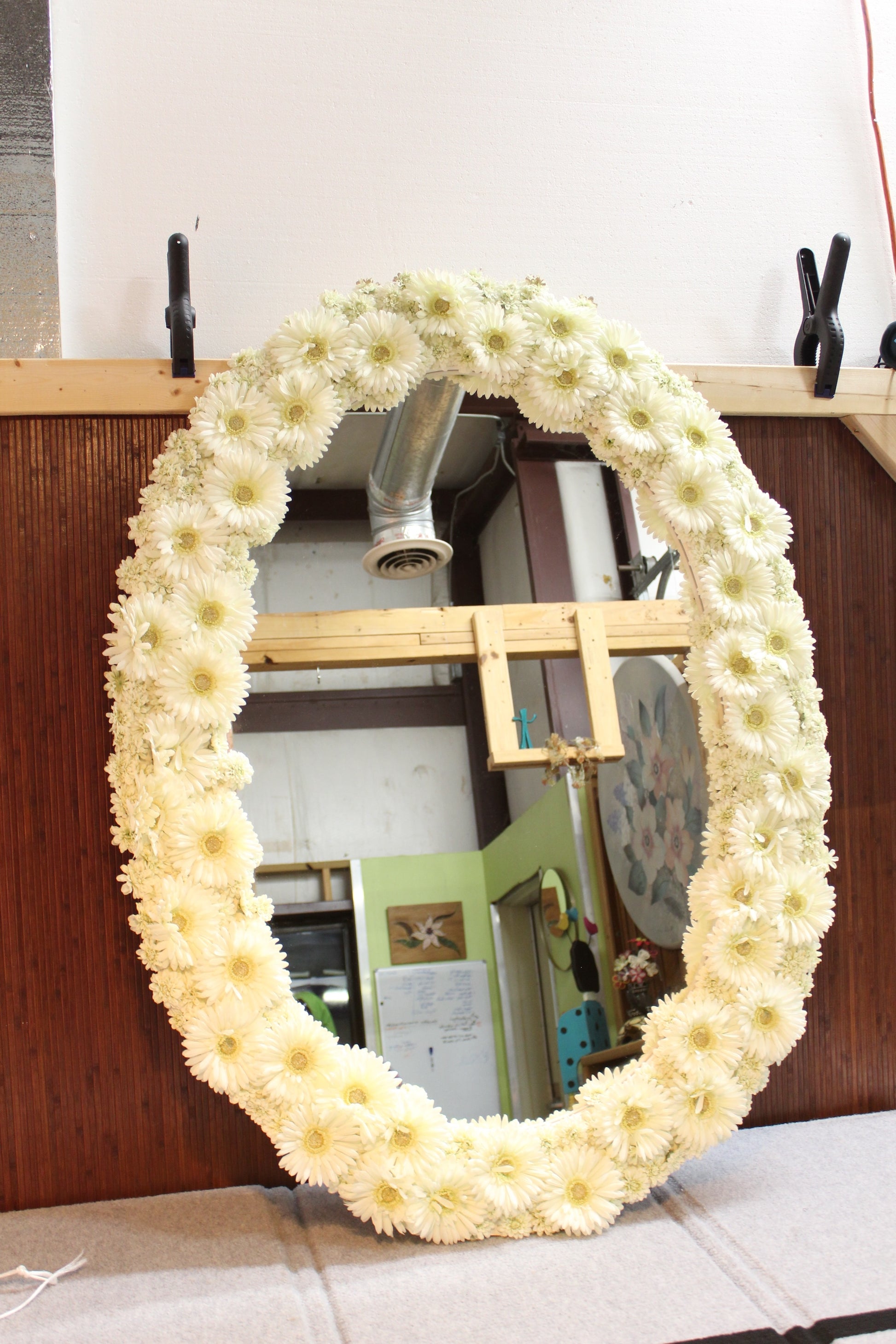 Daisy Flower Large Wall Mirror