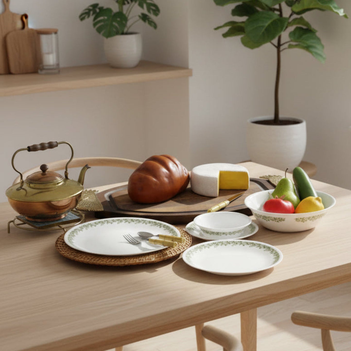 Vintage Corelle "Crazy Daisy" Dinnerware | 36 Pc Lot