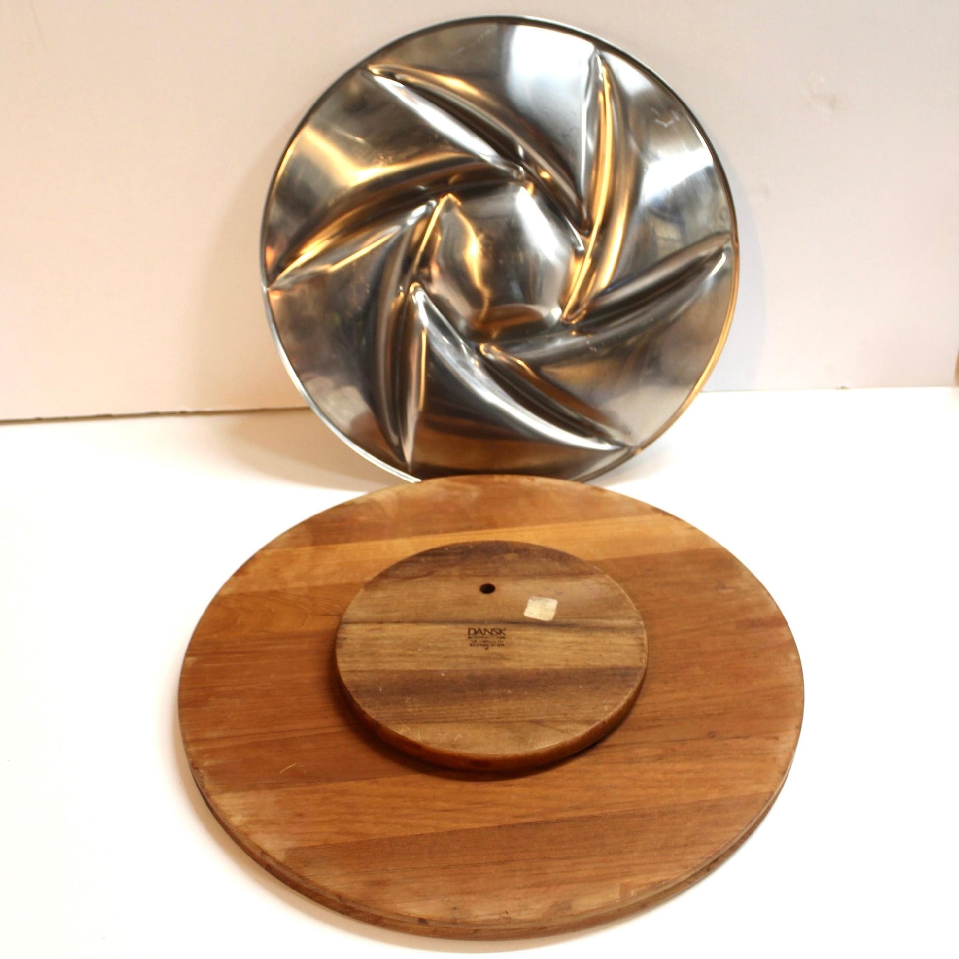 Stainless Dip and Chip Serving Platter