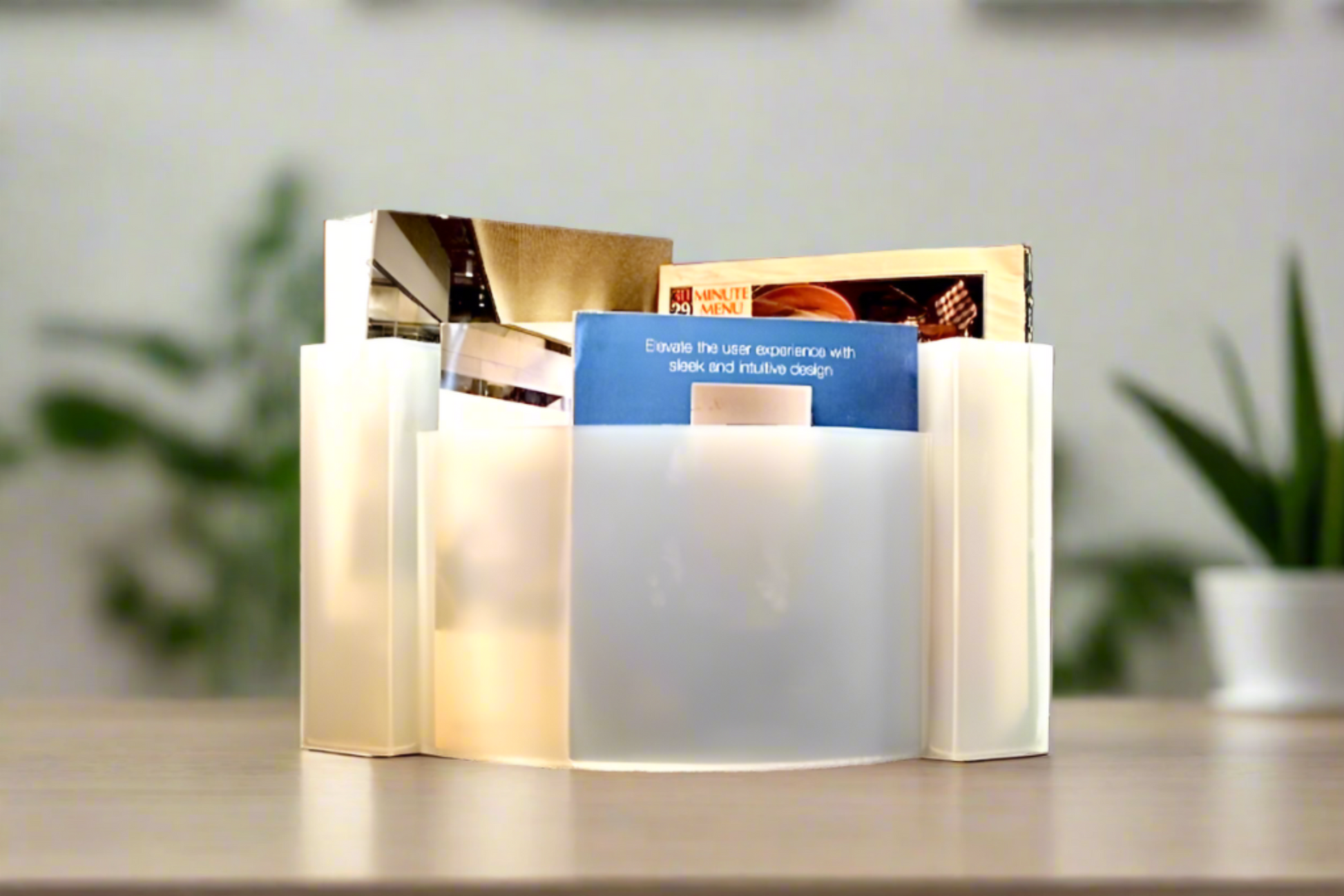 Table top Magazine holder