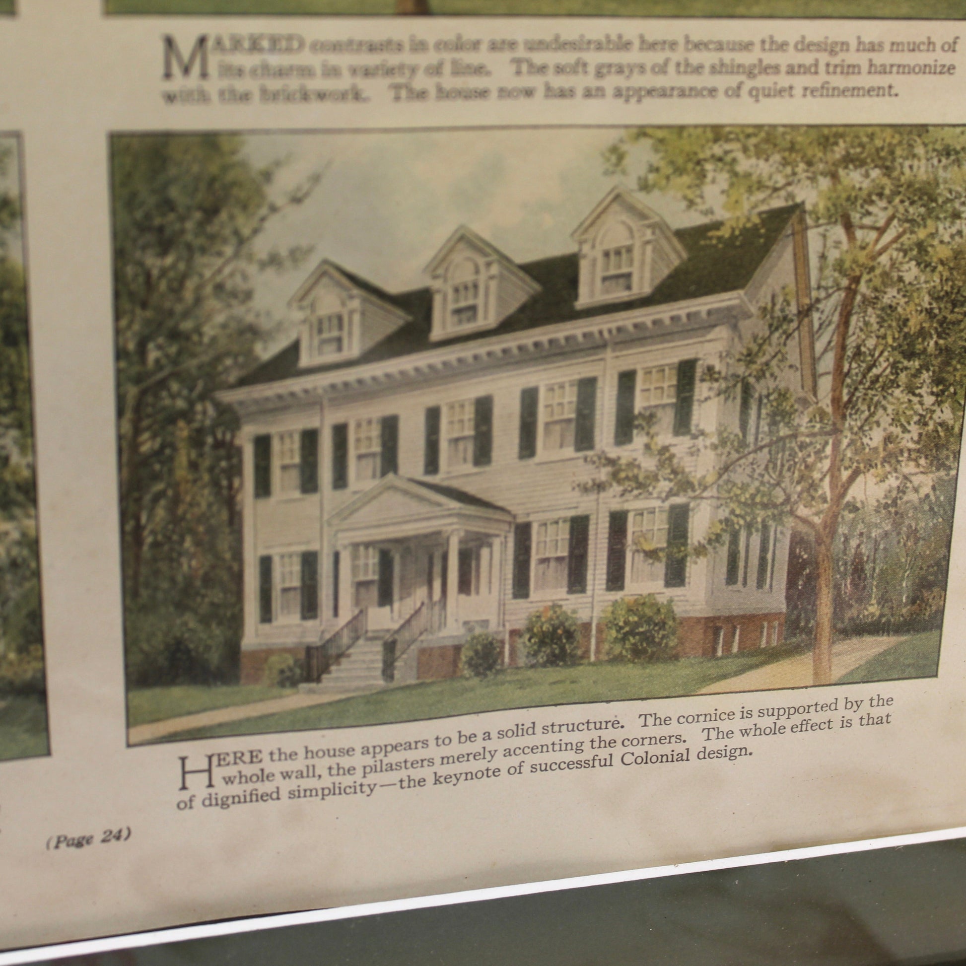Framed Vintage Good Housekeeping Magazine Page | "Good Houses Spoiled by Bad Painting"
