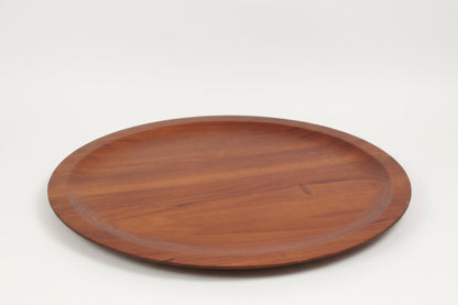 Handcrafted Extra Large Round Walnut Tray | Small Table Top