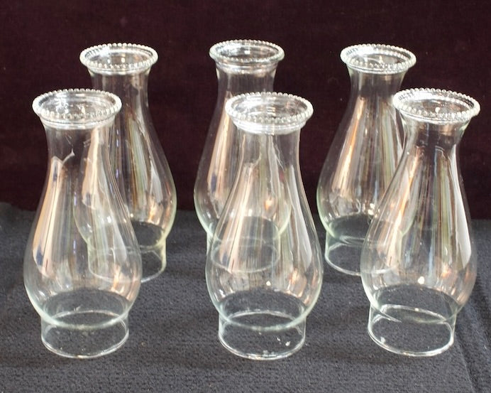 Clear Glass Globes forVintage Brass Candlelabra Sconces 