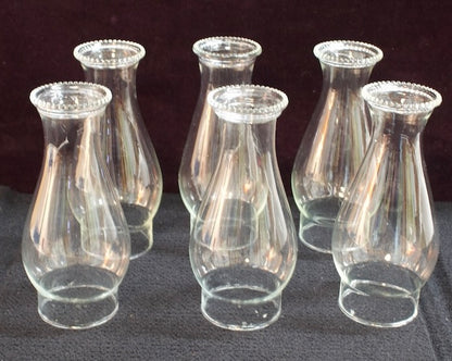 Clear Glass Globes forVintage Brass Candlelabra Sconces 