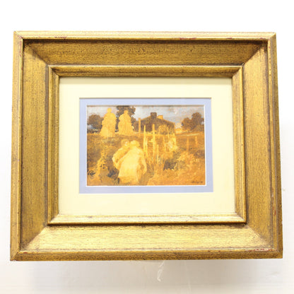 Vintage Post-Impressionism Celestial Landscape Paintings | 2 pc. Artist Maley