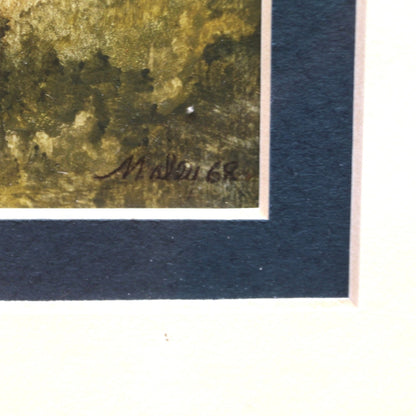 Vintage Post-Impressionism Celestial Landscape Paintings | 2 pc. Artist Maley