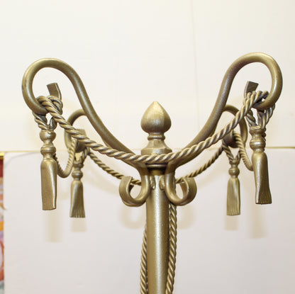 Gold Metal Tassel Coat Rack