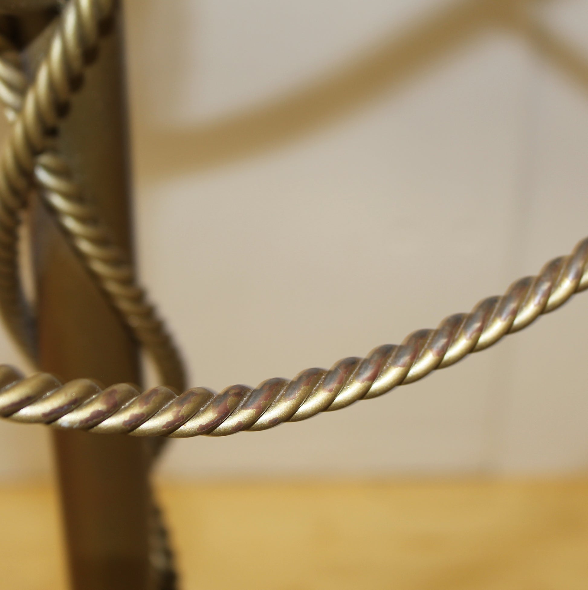 Gold Rope & Tassels Coat Rack | Tall Regency Style