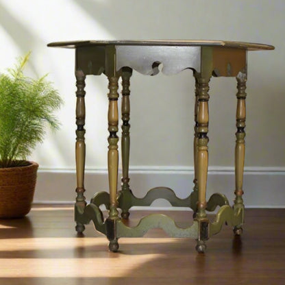 Mahogany and Walnut Aesthetics Movement Lamp Table - by St. Johns Tables